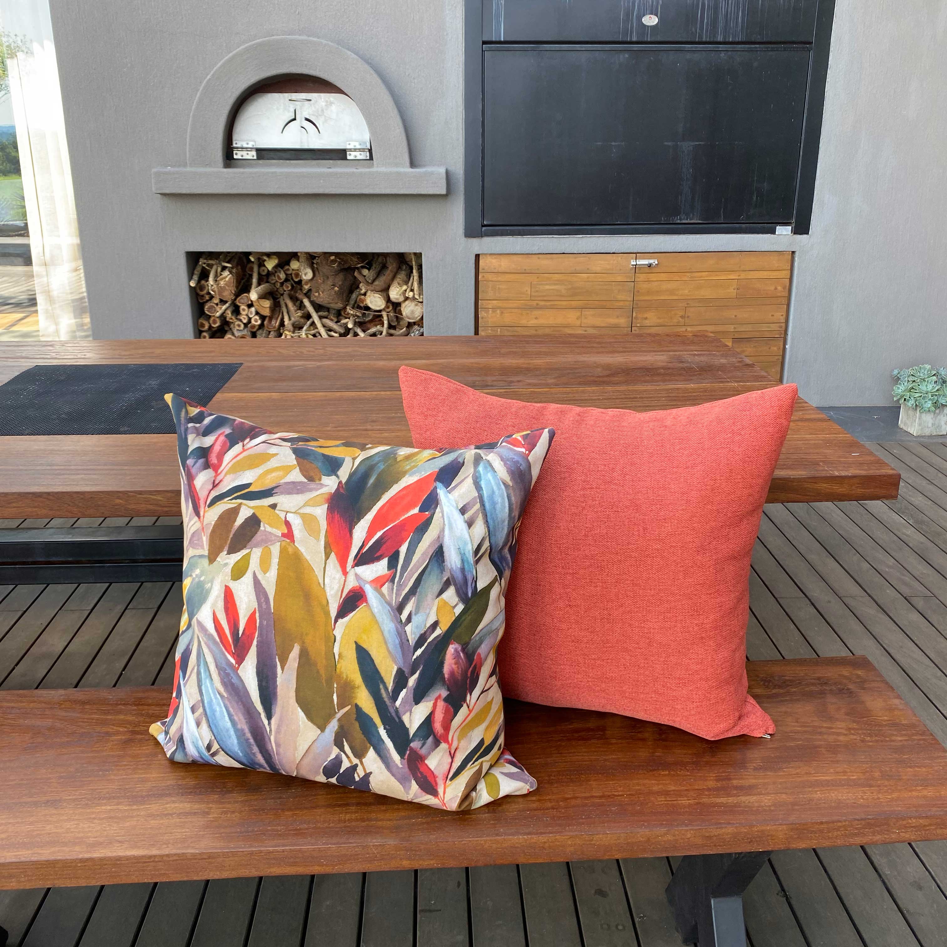 Orange cushions the clearance range