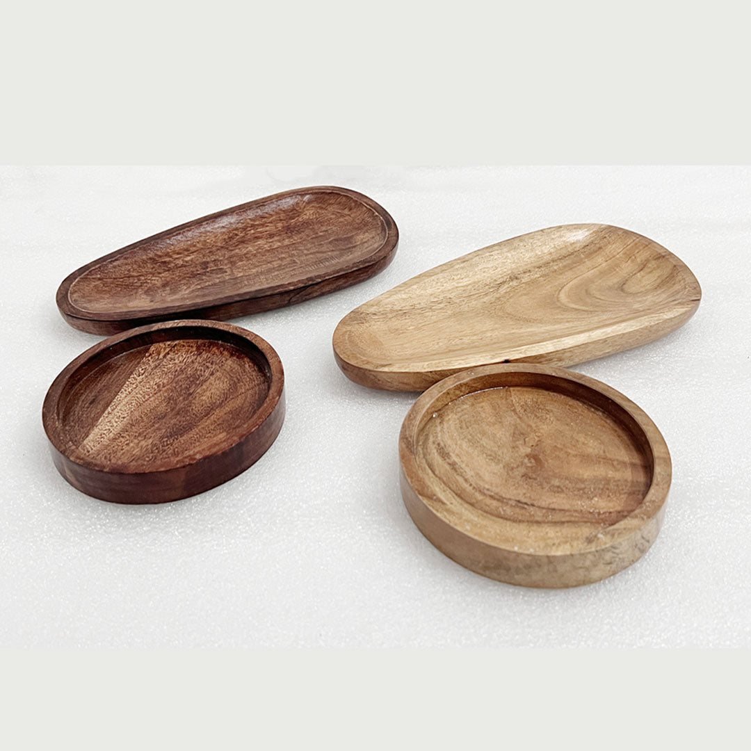 Jade & Magy Acacia Wooden Coasters