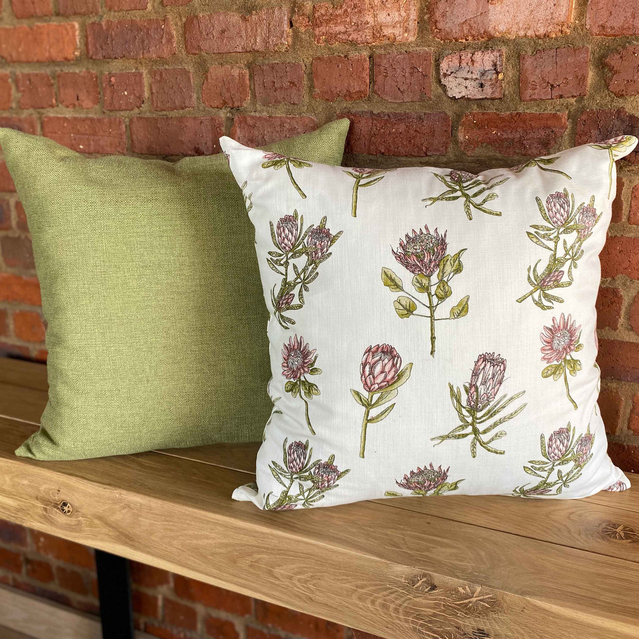Protea & Green Scatter Cushion Range