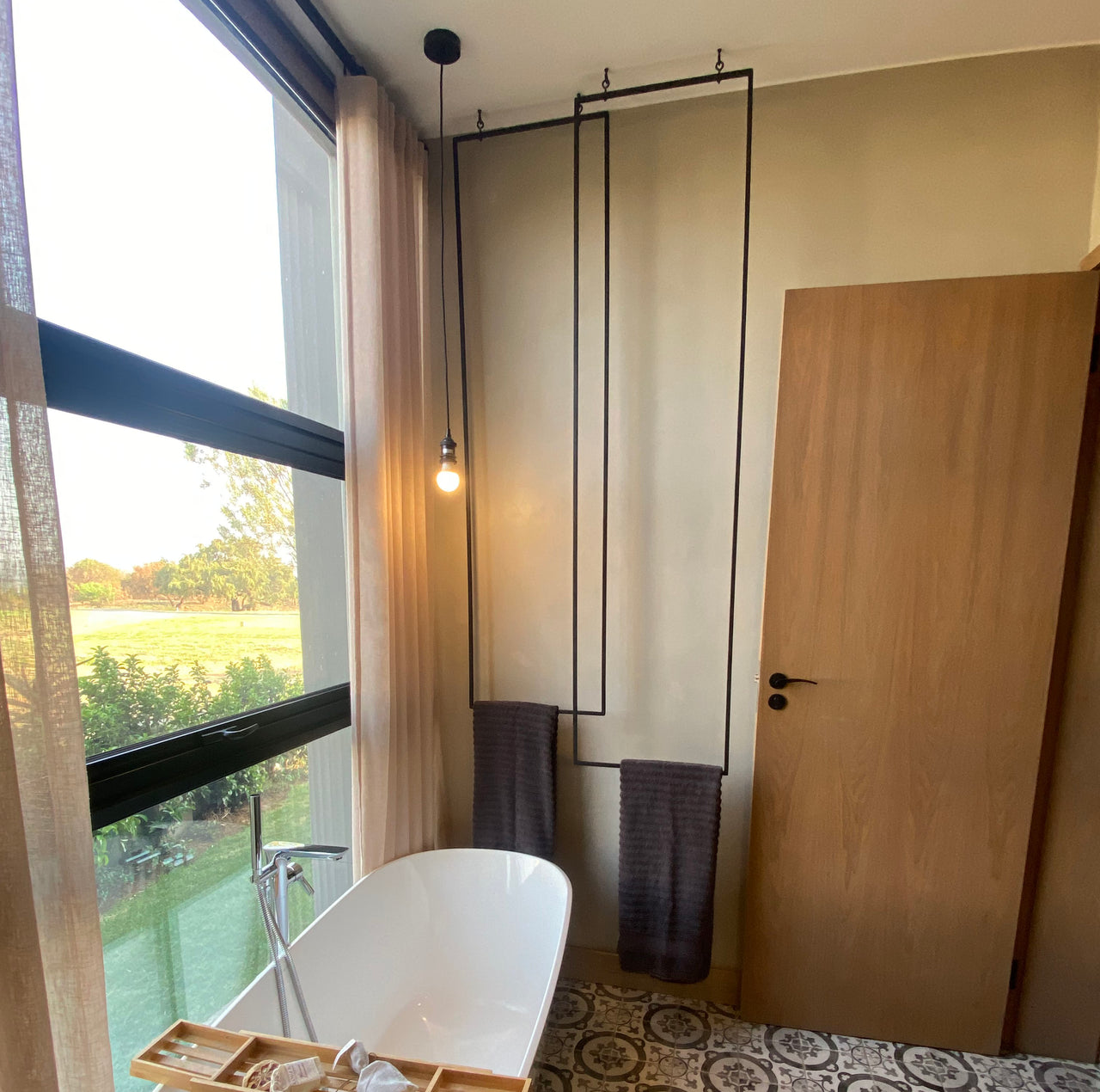 Ceiling Towel Rail