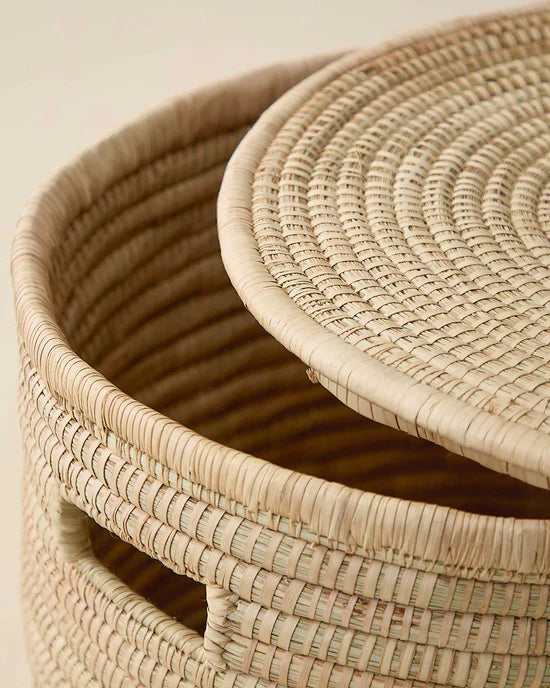 Jody Laundry Baskets (Single Weave) with Lid